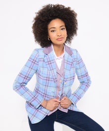 Into The Blue Check Jacket