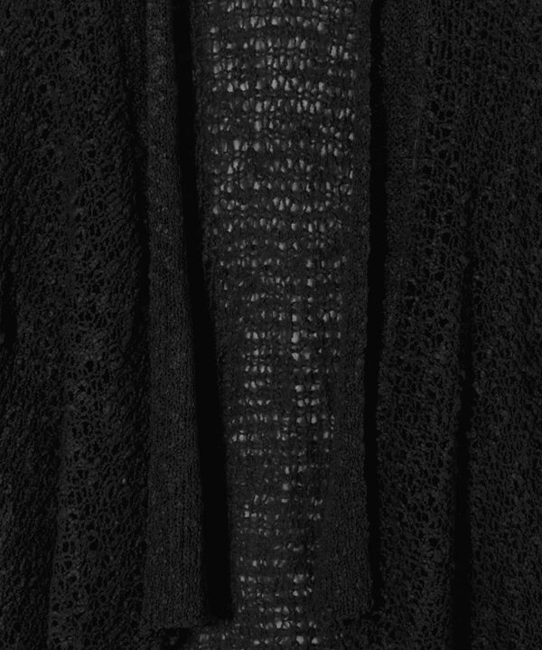Edge to Edge Black Popcorn Cardigan