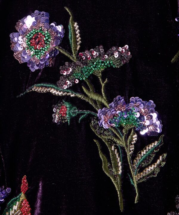 Exotic Blooms Premium Sequin Kimono