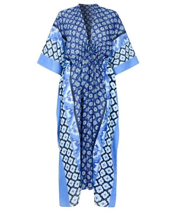 Beautiful in Blue Patterned Cover Up
