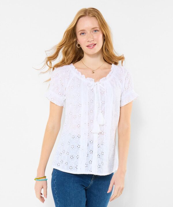 Beautiful Broderie Top