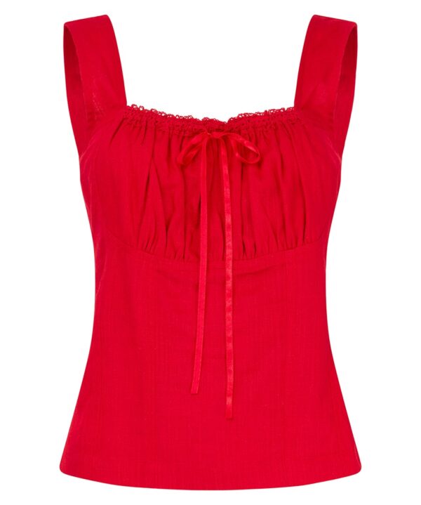 Linen Blend Summer Top
