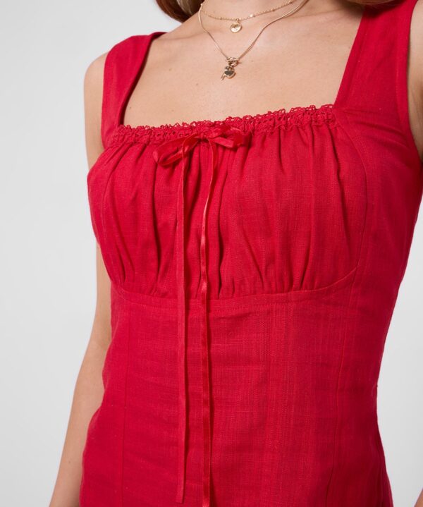 Linen Blend Summer Top