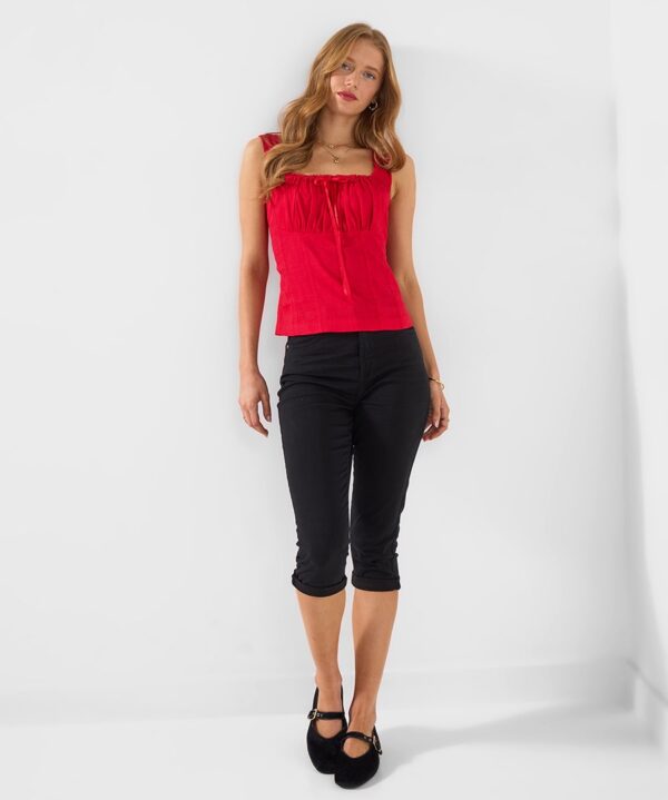 Linen Blend Summer Top