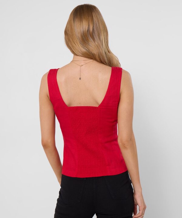 Linen Blend Summer Top