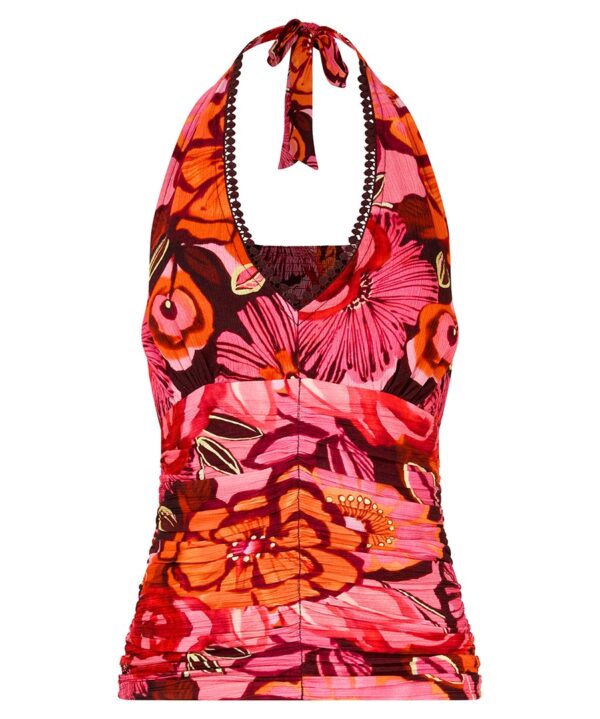 Fabulous Floral Halter Top