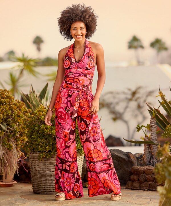 Fabulous Floral Halter Top