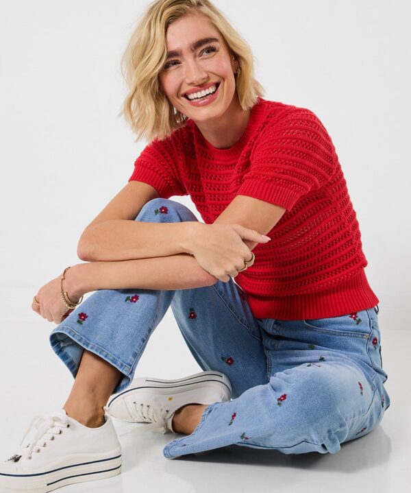Amelia Floral Embroidered Jeans