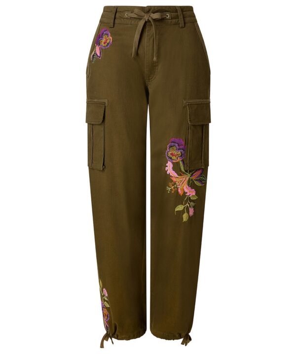 Remarkable Embroidered Cargos