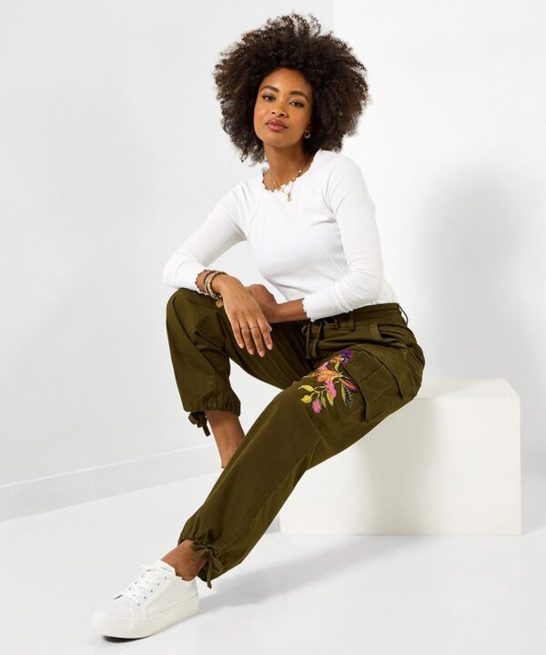 Remarkable Embroidered Cargos