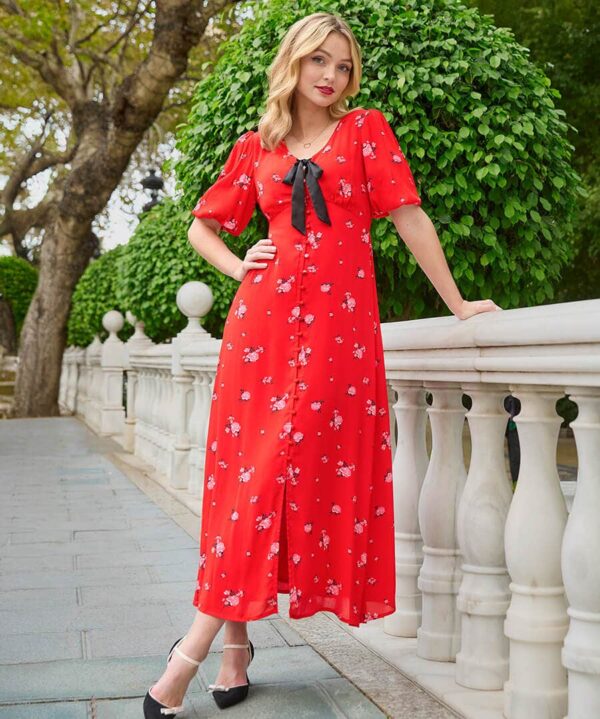 Audrey 花卉長洋裝