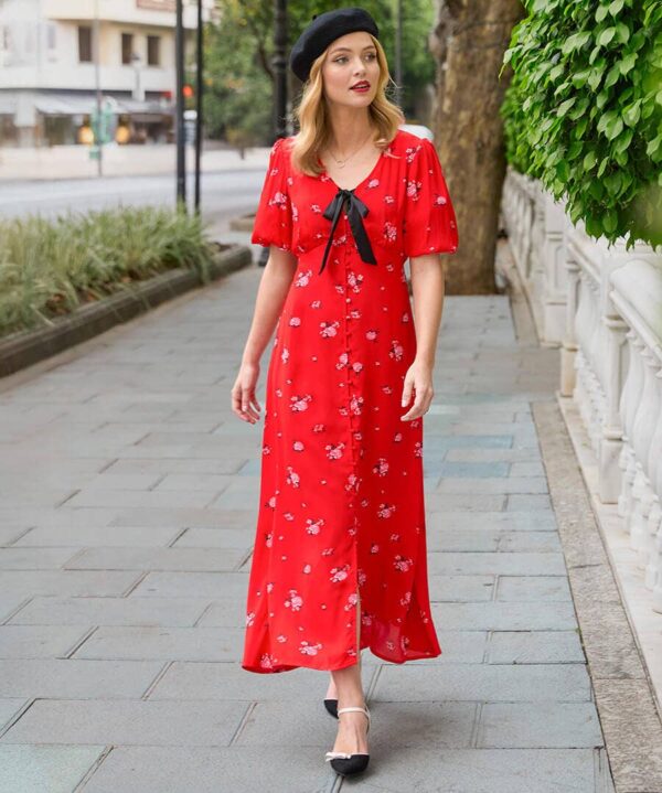 Audrey 花卉長洋裝