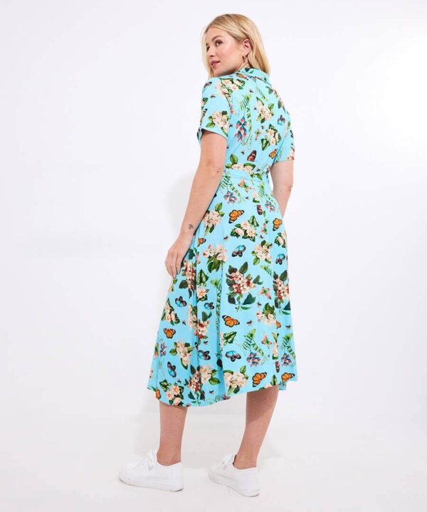 Erin Butterfly Print Jersey Dress