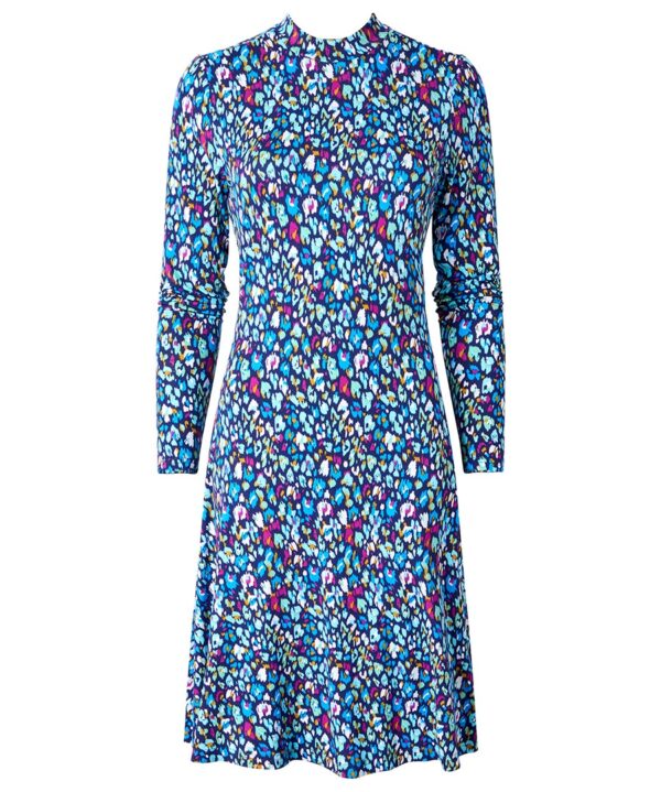 Intelligent Animal Print Jersey Dress