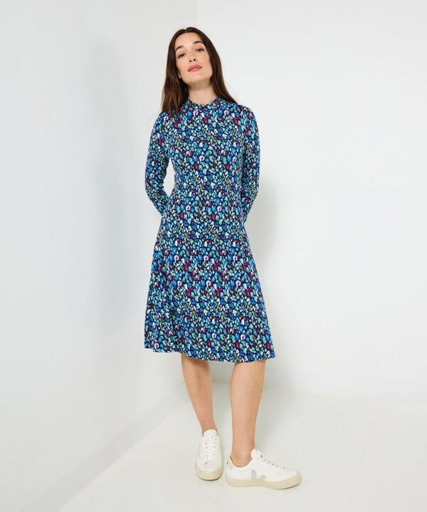 Intelligent Animal Print Jersey Dress