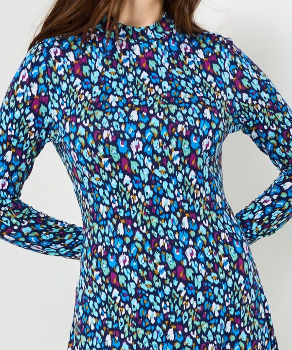 Intelligent Animal Print Jersey Dress