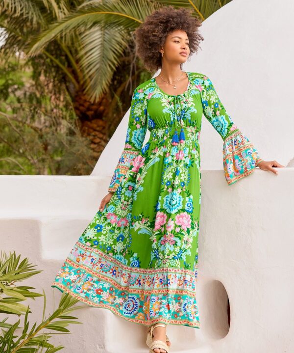 Summer Carnival Printed Maxi Dress