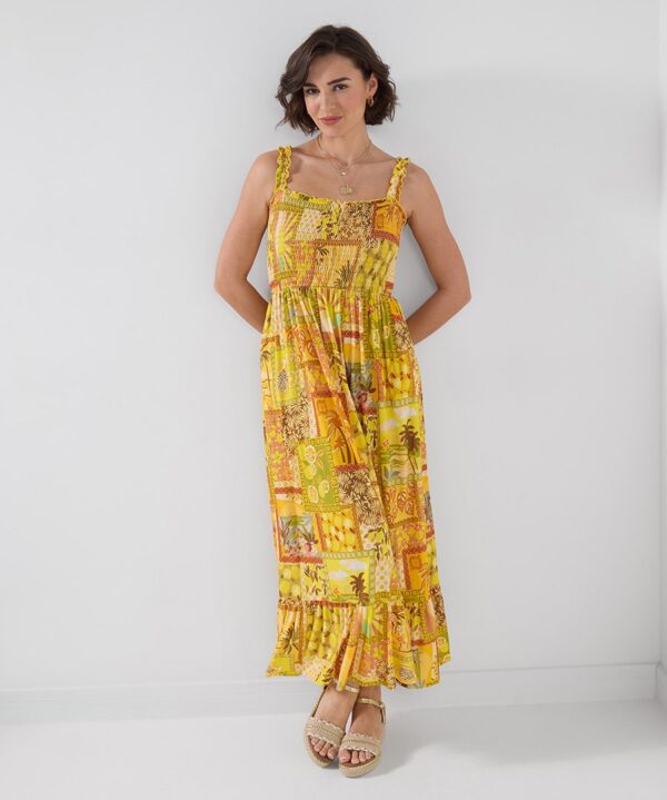 Sunshine Days Jersey Maxi Dress