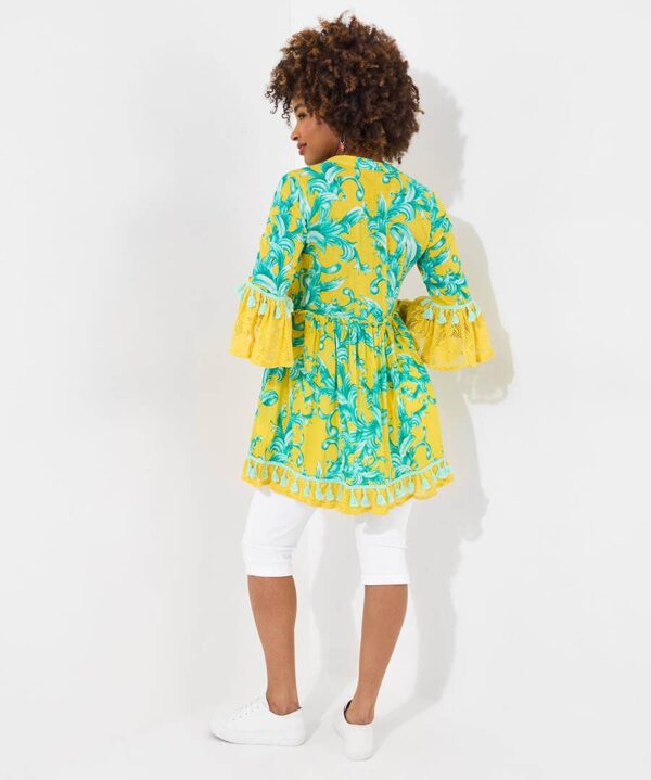 Joyful Printed Cotton Tunic Dress