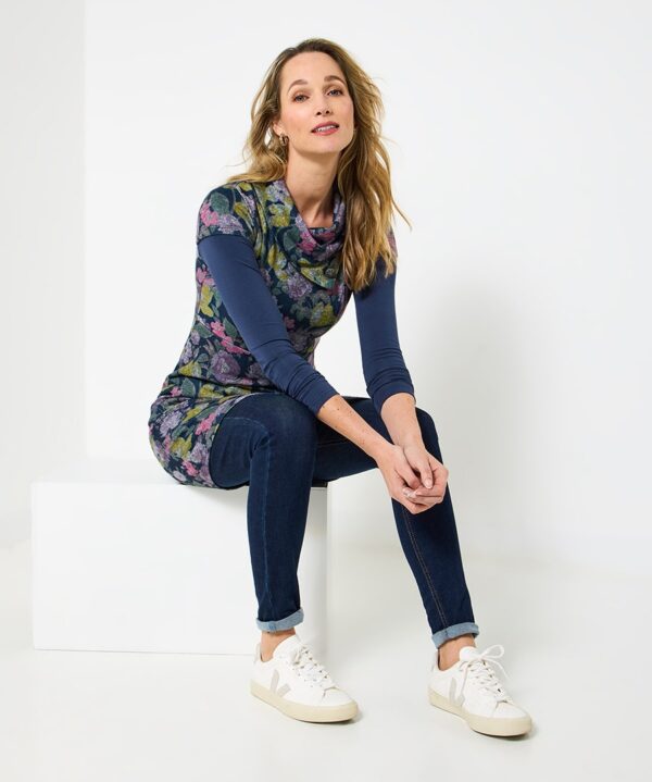 Floral Layered Tunic Top