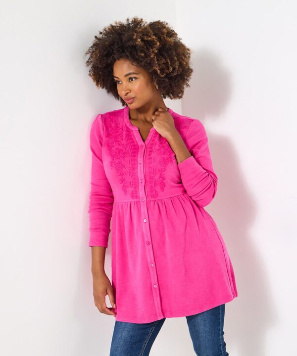 Green Jersey Sweat Tunic Top