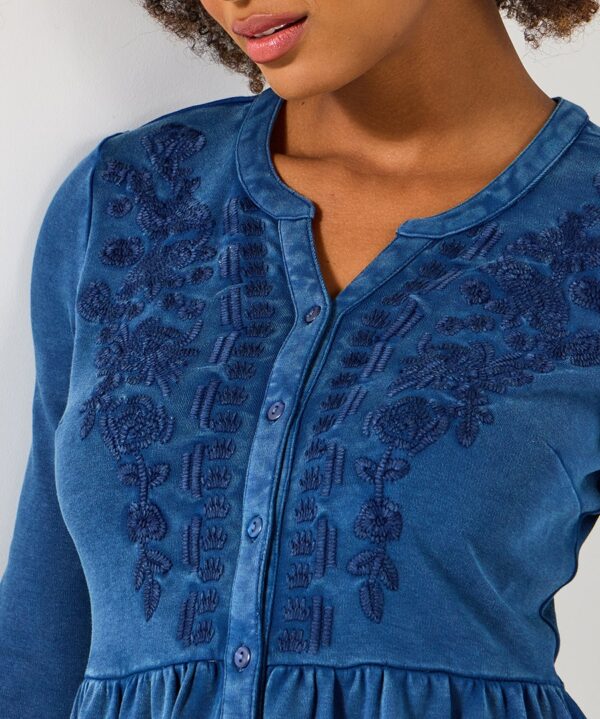 Green Jersey Sweat Tunic Top