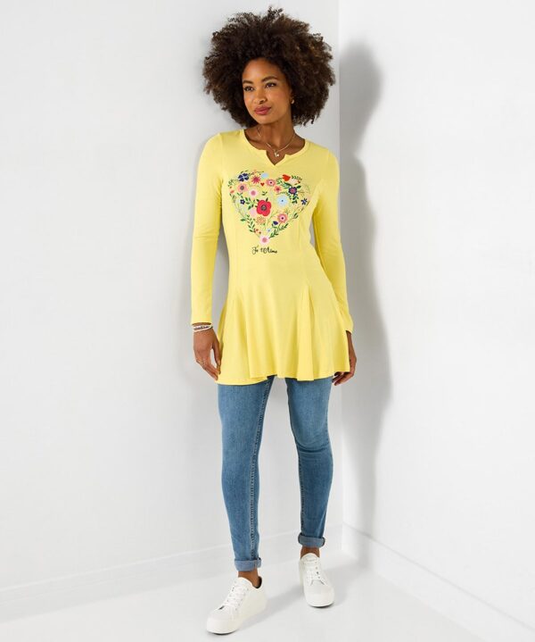 All The Love Graphic Tunic Top