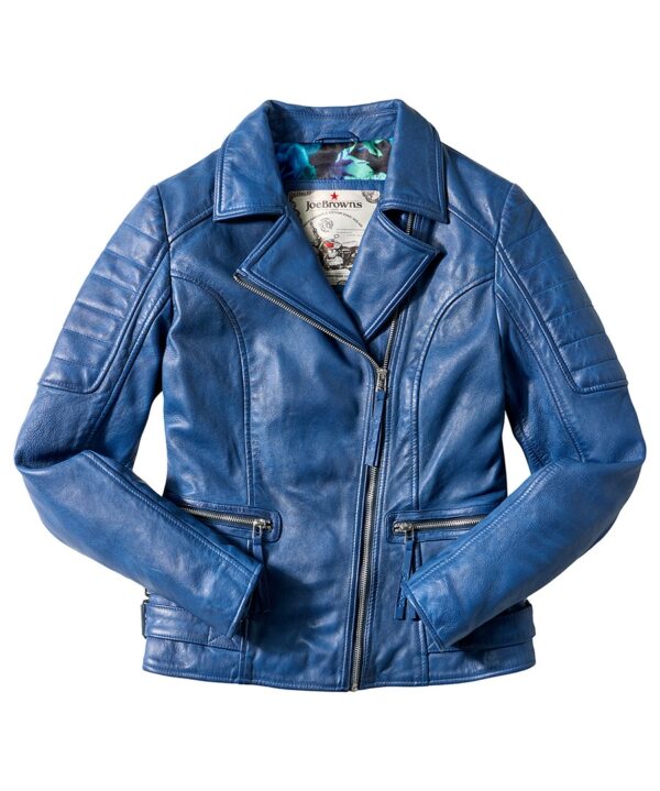 Leather Collared Biker Jacket