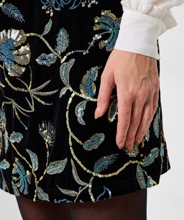 Boutique Embroidered Mini Skirt