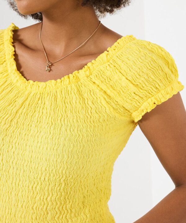 Beautifully Boho Textured Jersey Top