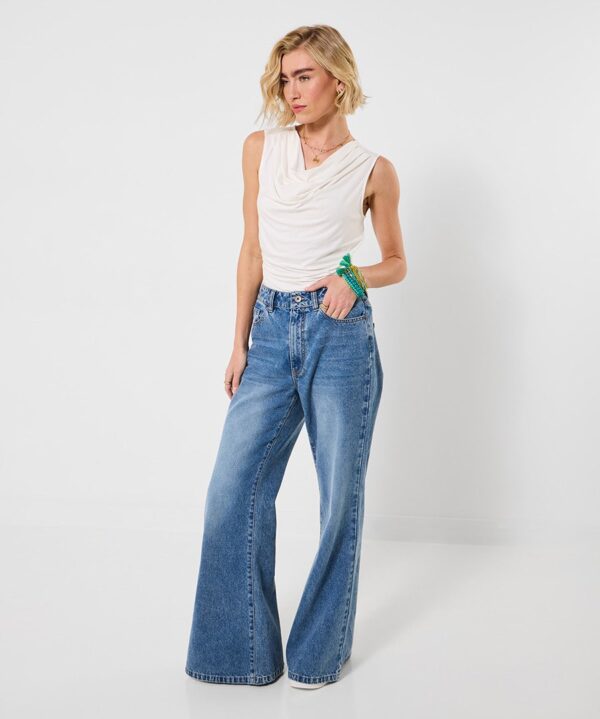 Sophia Jersey Cowl Neck Top