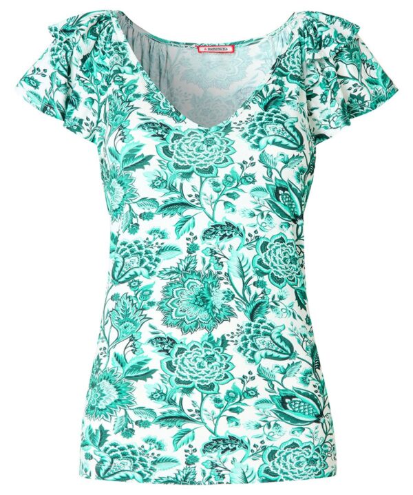 Amelia Frill Sleeve Jersey Top