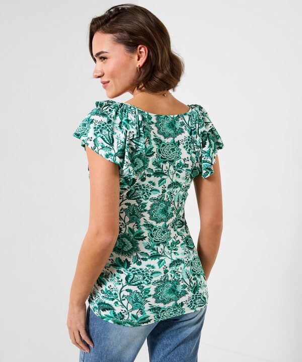 Amelia Frill Sleeve Jersey Top