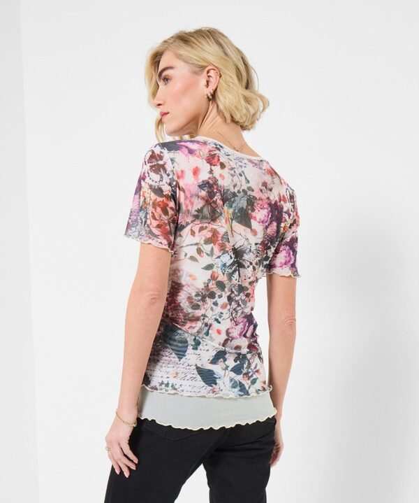 Davina Short Sleeve Mesh Top