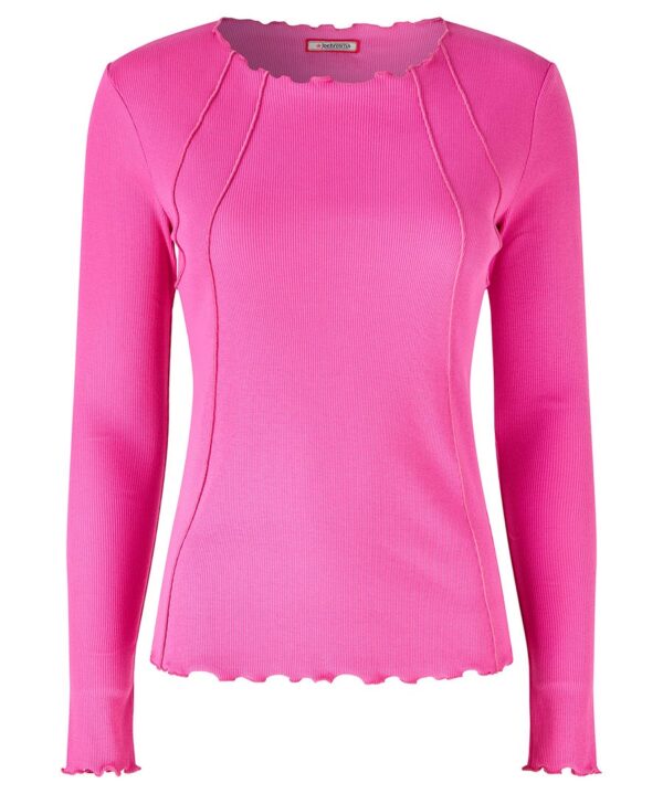 Bonnie Lettuce Edge Detail Rib Top