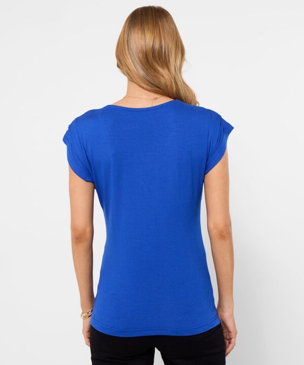 Summer Blues Zip Front Top