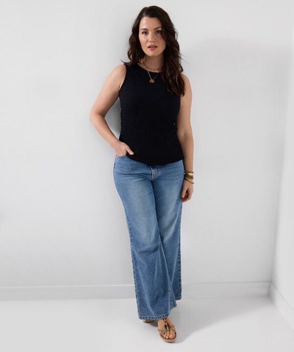 Sasha Textured Sleeveless Top