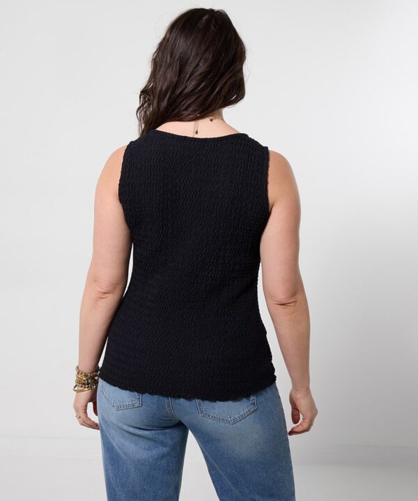 Sasha Textured Sleeveless Top