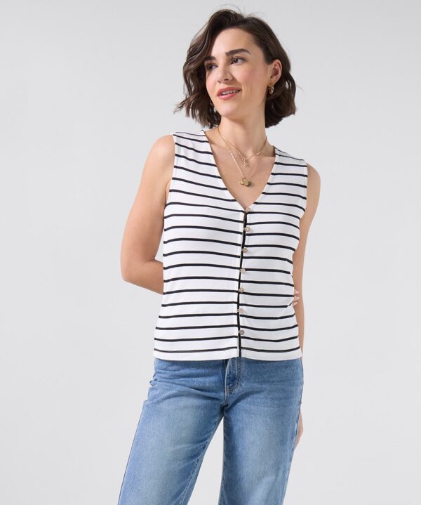 Florence Button Front Jersey Waistcoat