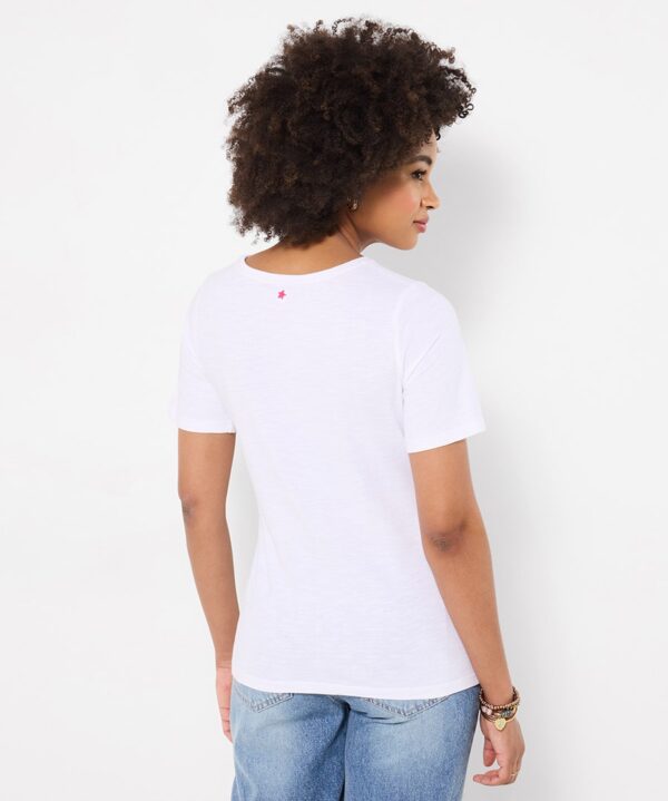 Summer Days Embroidered Palm Tree T-Shirt