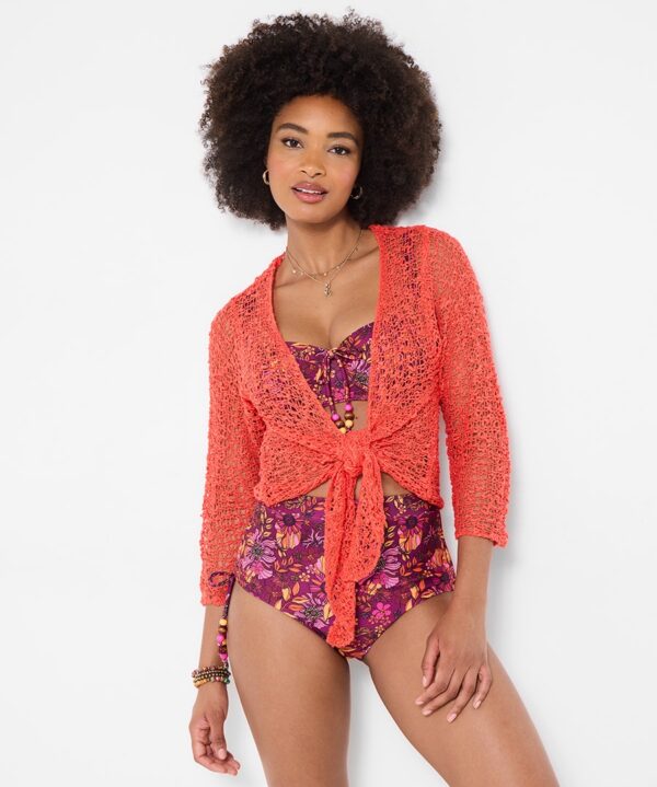 Fresh And Fancy Popcorn Cardigan