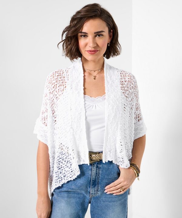 Edge to Edge Black Popcorn Cardigan