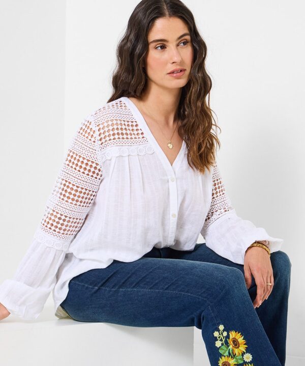 Laura Linen Blend Blouse