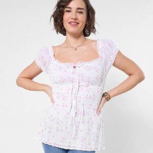 最美碎花上衣