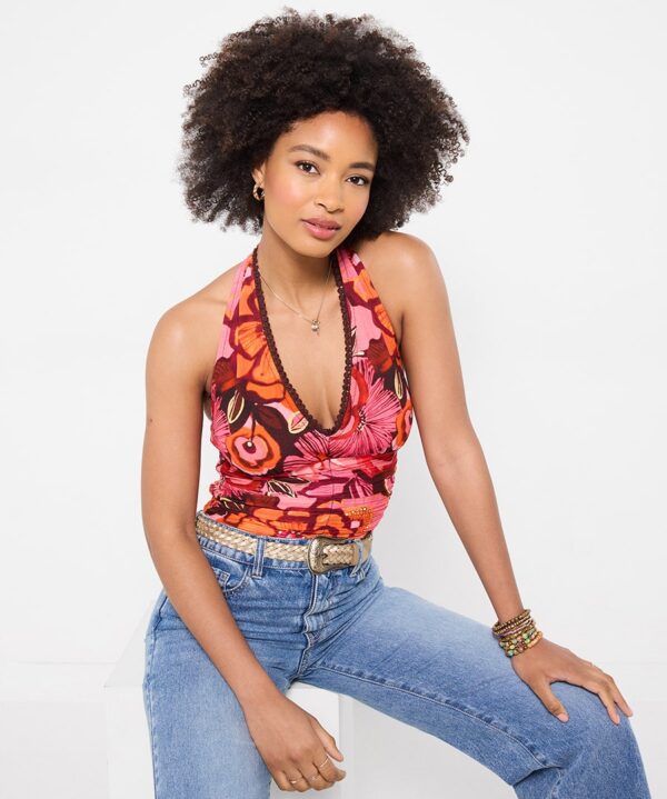 Fabulous Floral Halter Top