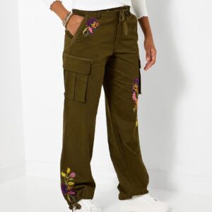 Remarkable Embroidered Cargos