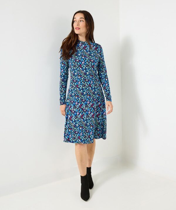 Intelligent Animal Print Jersey Dress
