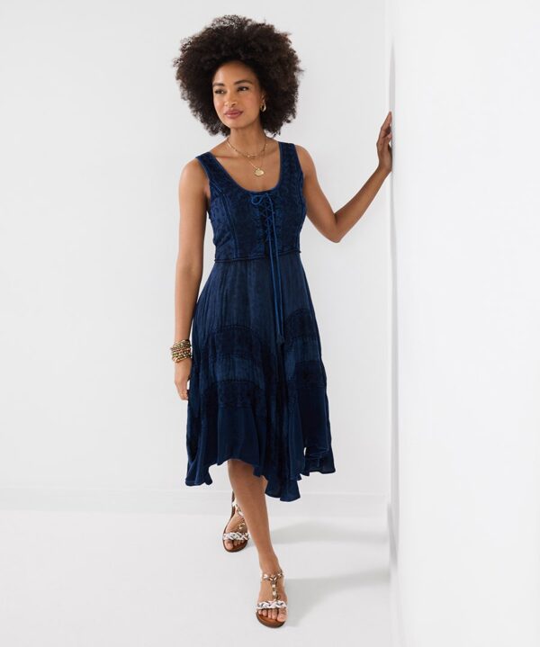 Evie Jacquard And Embroidered Dress