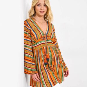 Mexicana 條紋束腰上衣
