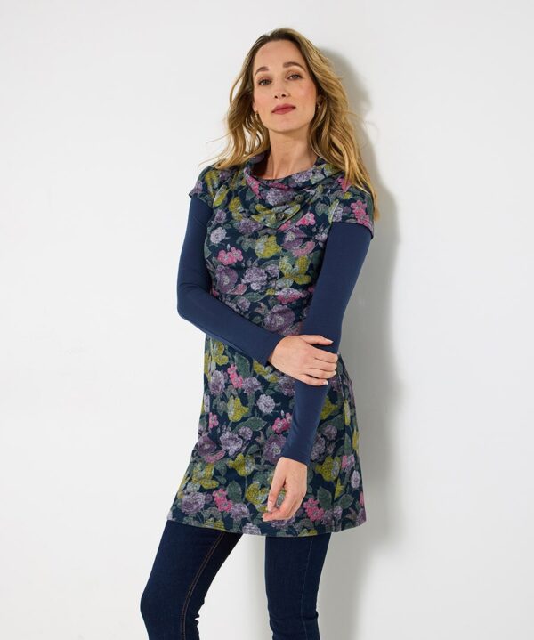 Floral Layered Tunic Top